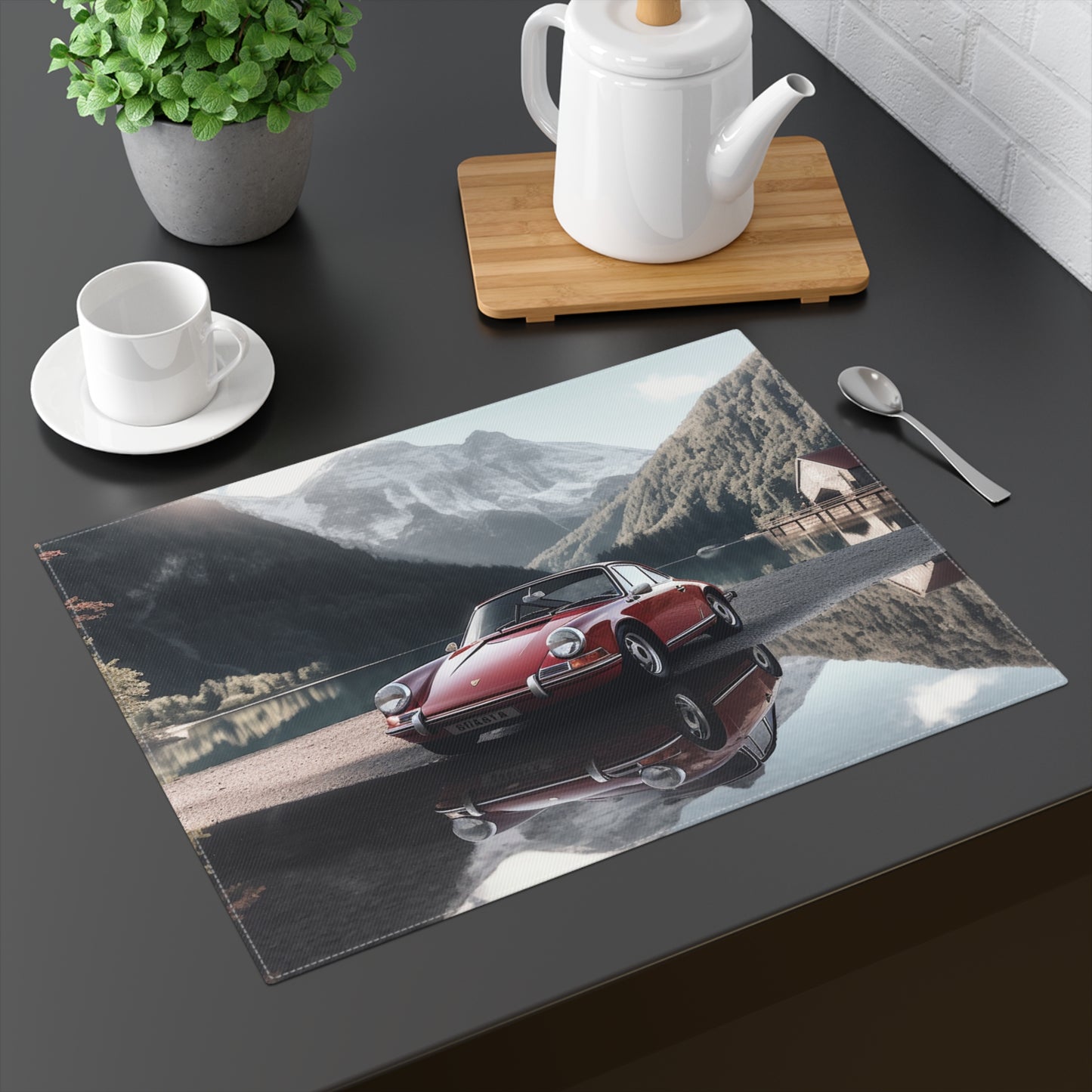 Placemat, 1pc Porsche Lake 4