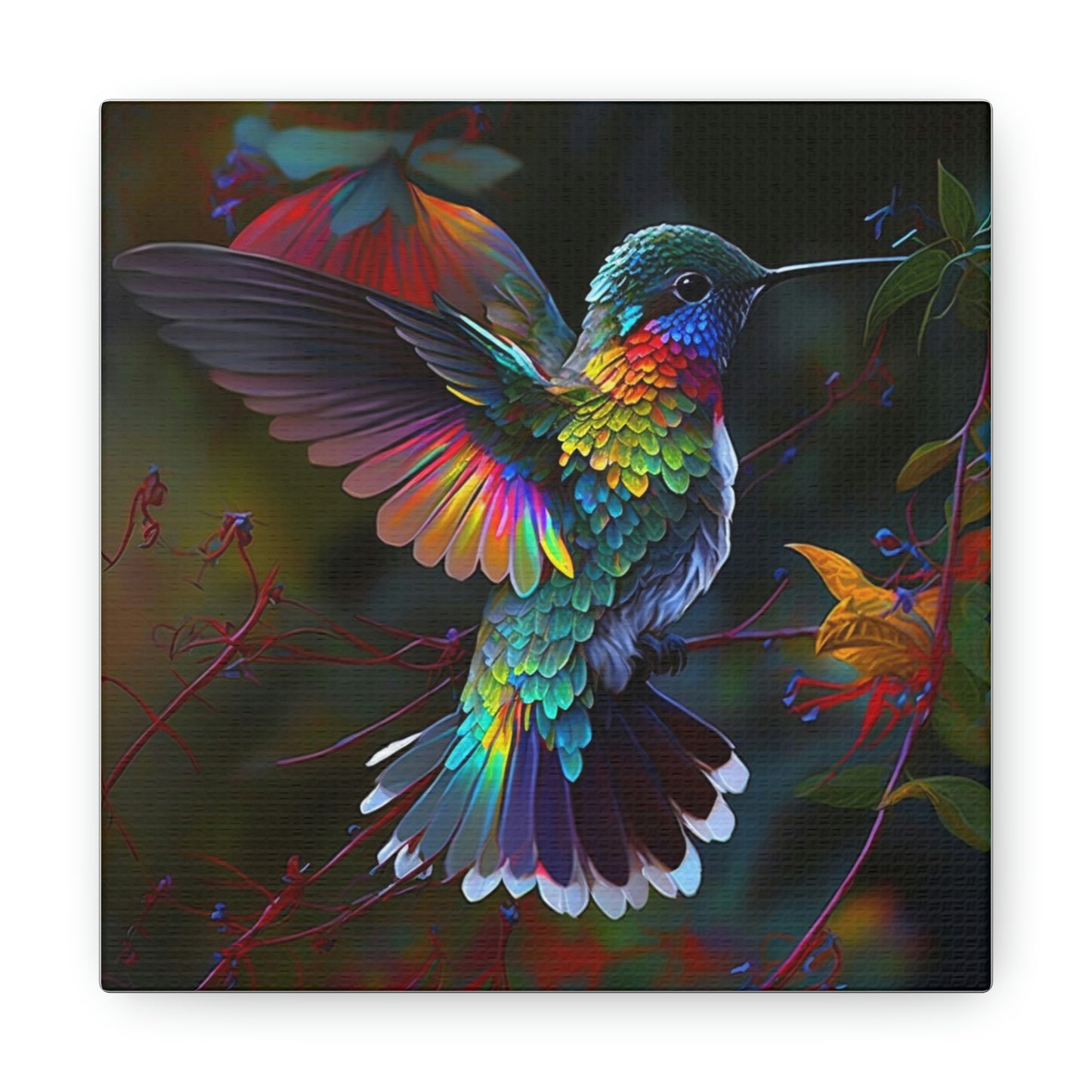 colorful hummingbird bright