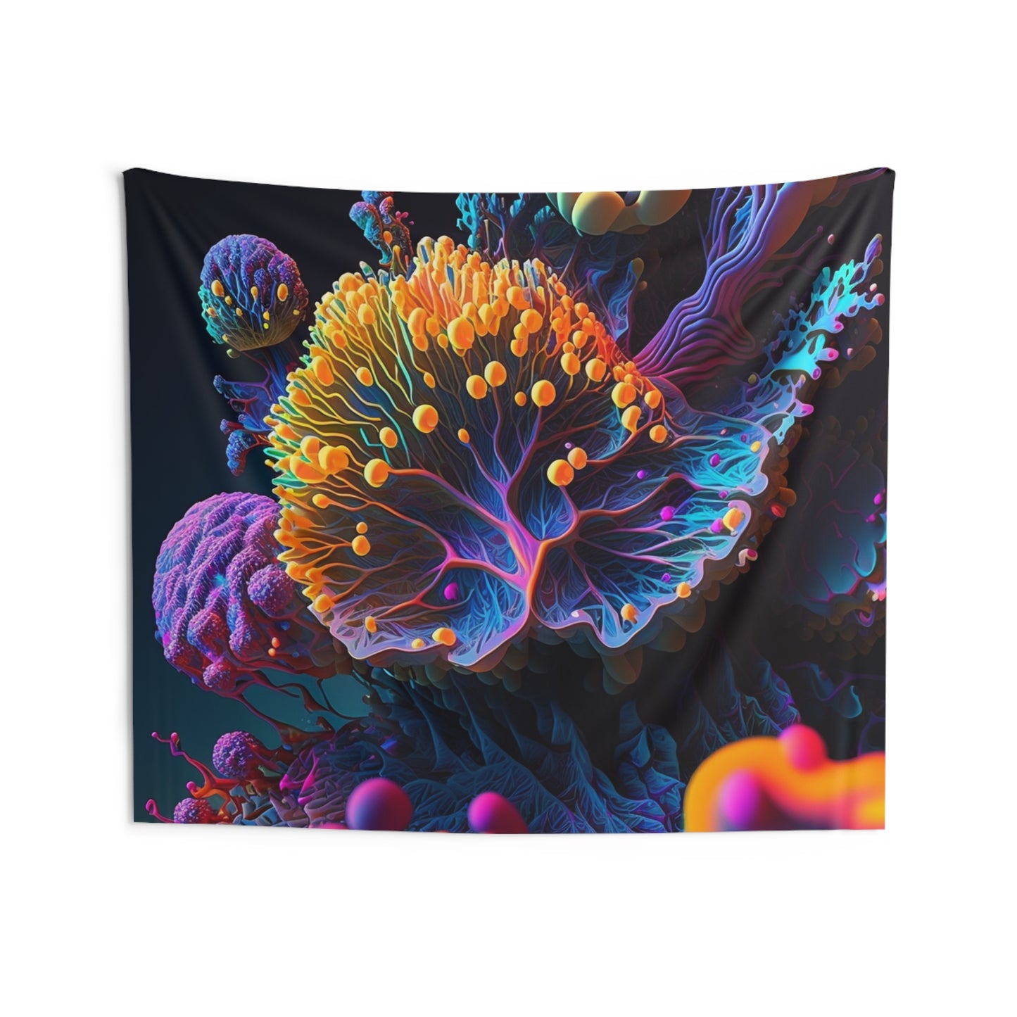 Indoor Wall Tapestries Ocean Life Macro 1