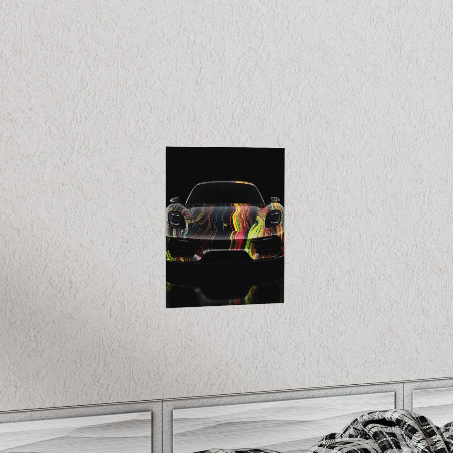 Premium Matte Vertical Posters Porsche Line 2