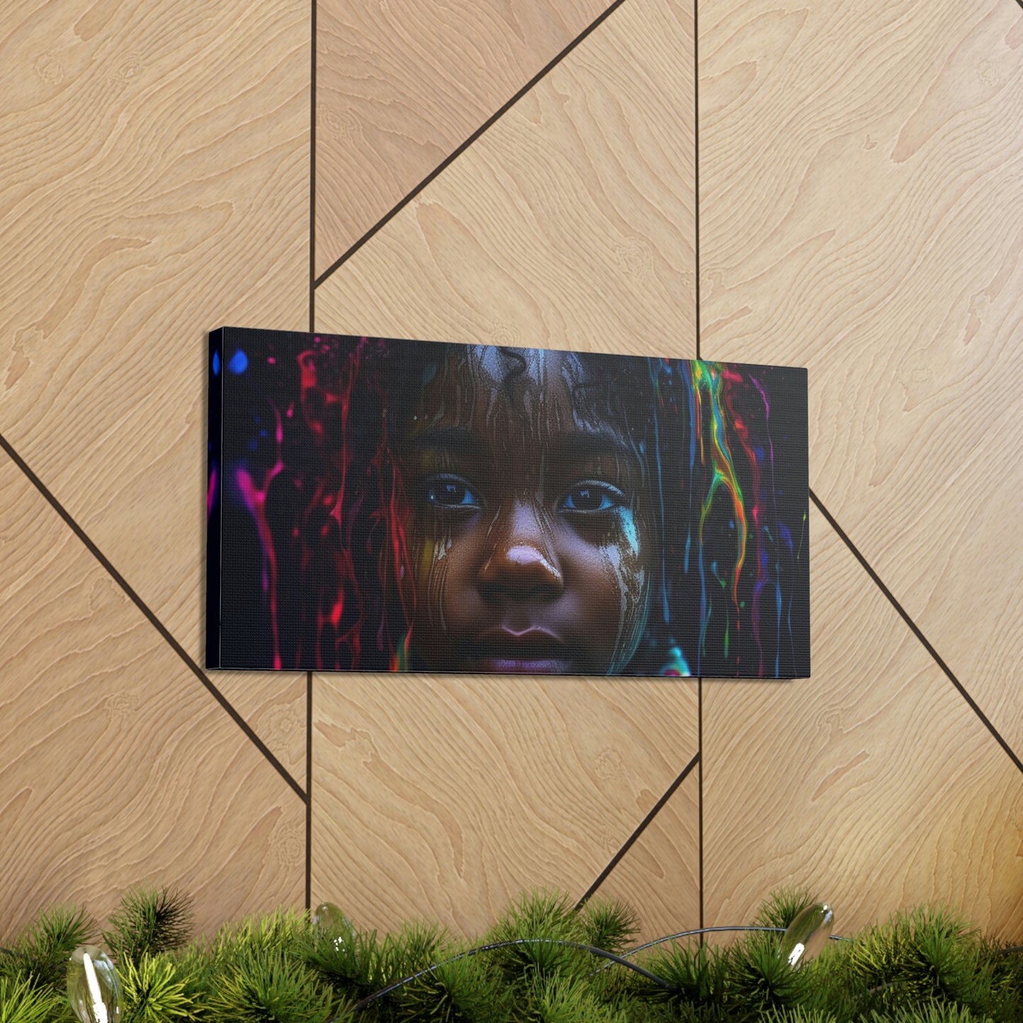 Canvas Gallery Wraps Kid Color Rain 4