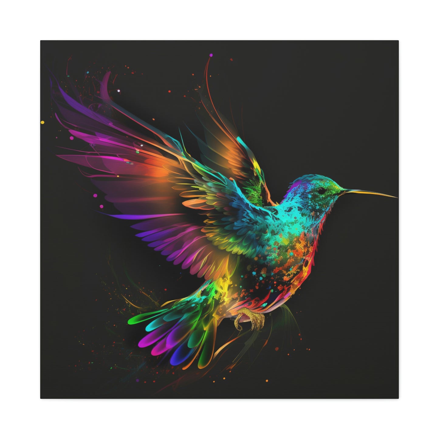 Hummingbird florescent glow