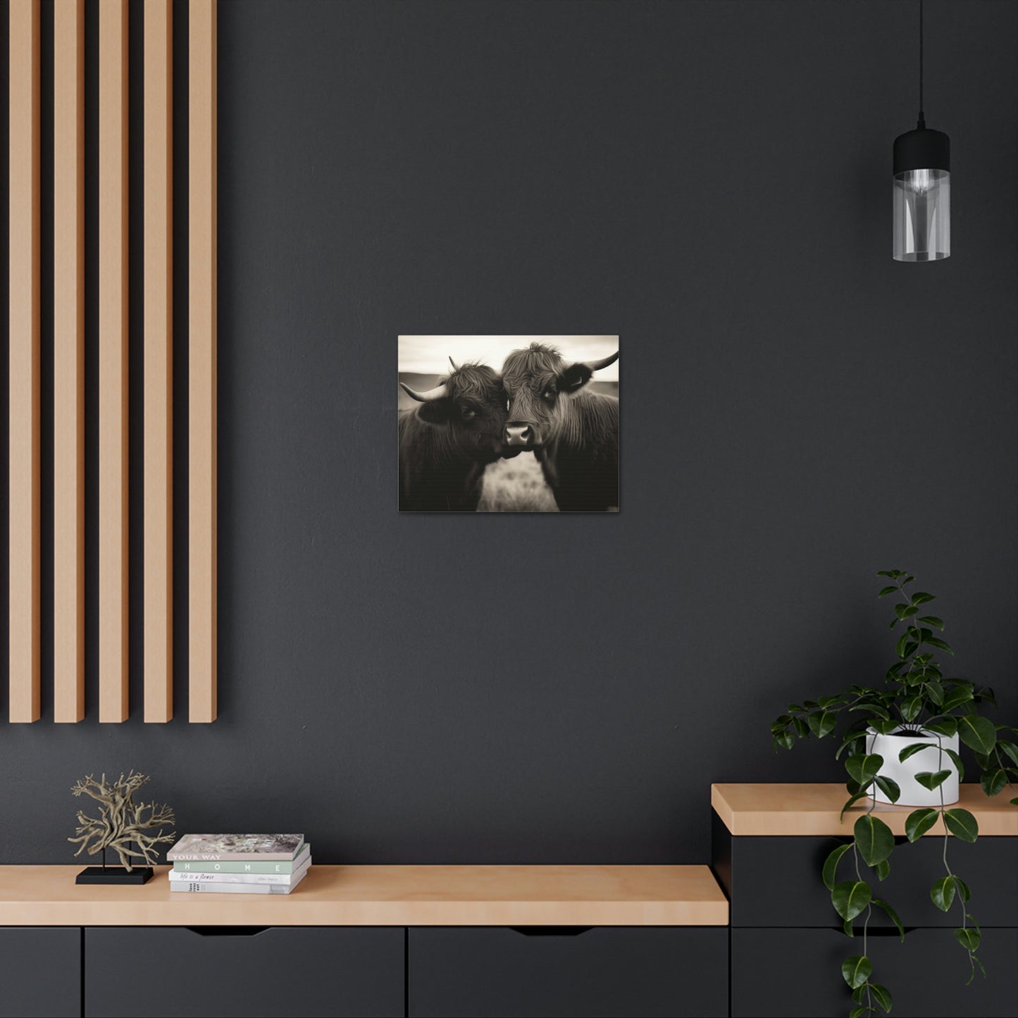 Canvas Gallery Wraps Cow Love 4