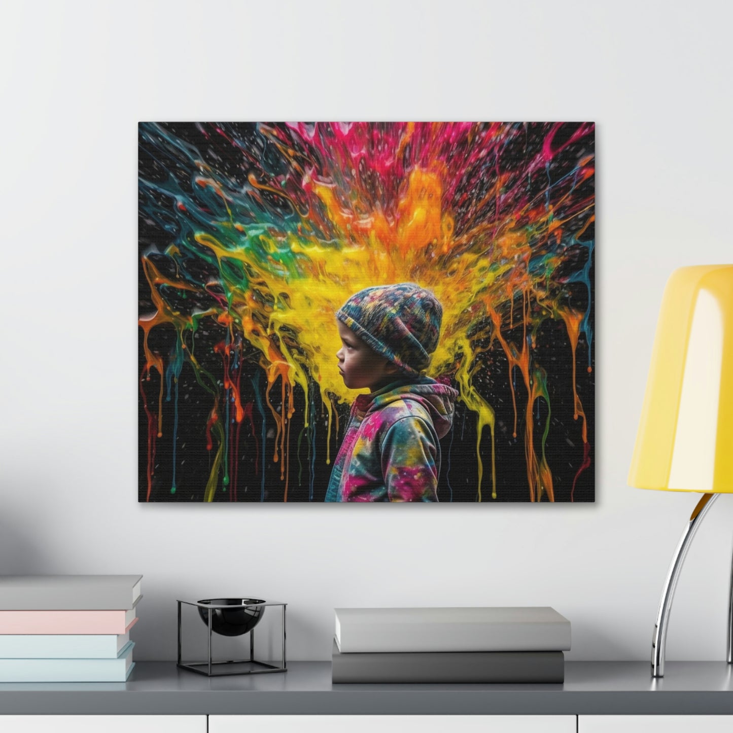 Canvas Gallery Wraps Kid Color Rain 3