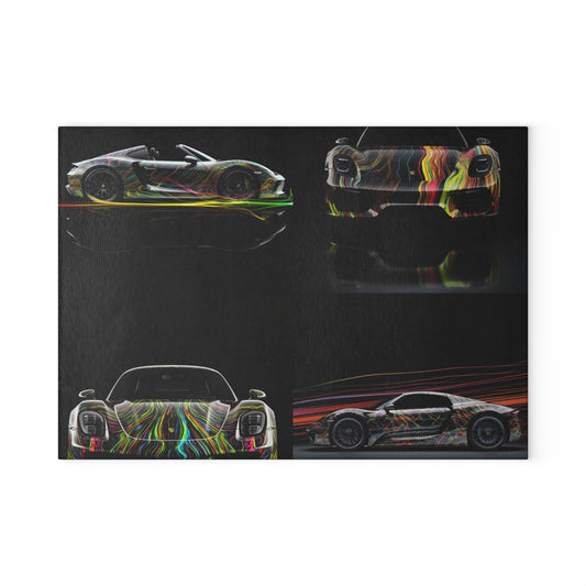 Glass Cutting Board Porsche Line 5