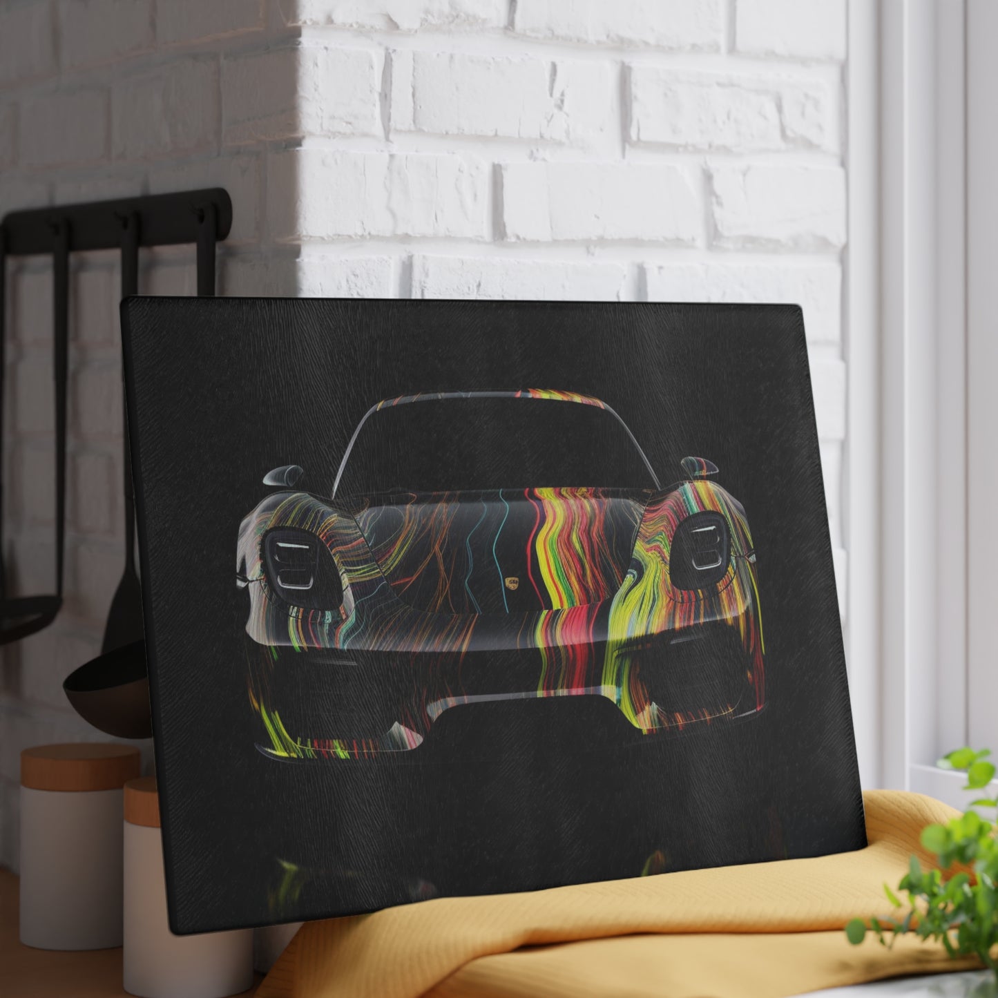 Glass Cutting Board Porsche Line 2