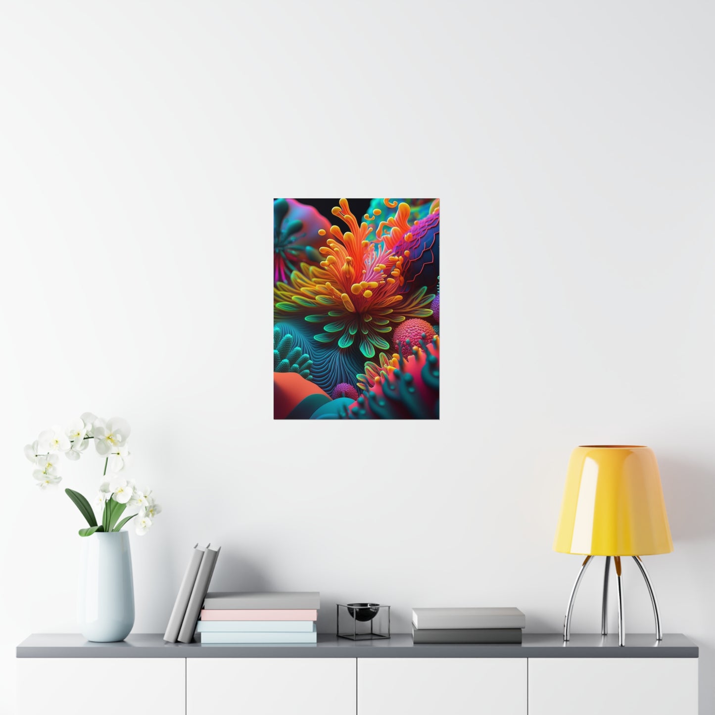 Premium Matte Vertical Posters Ocean Life Macro 3