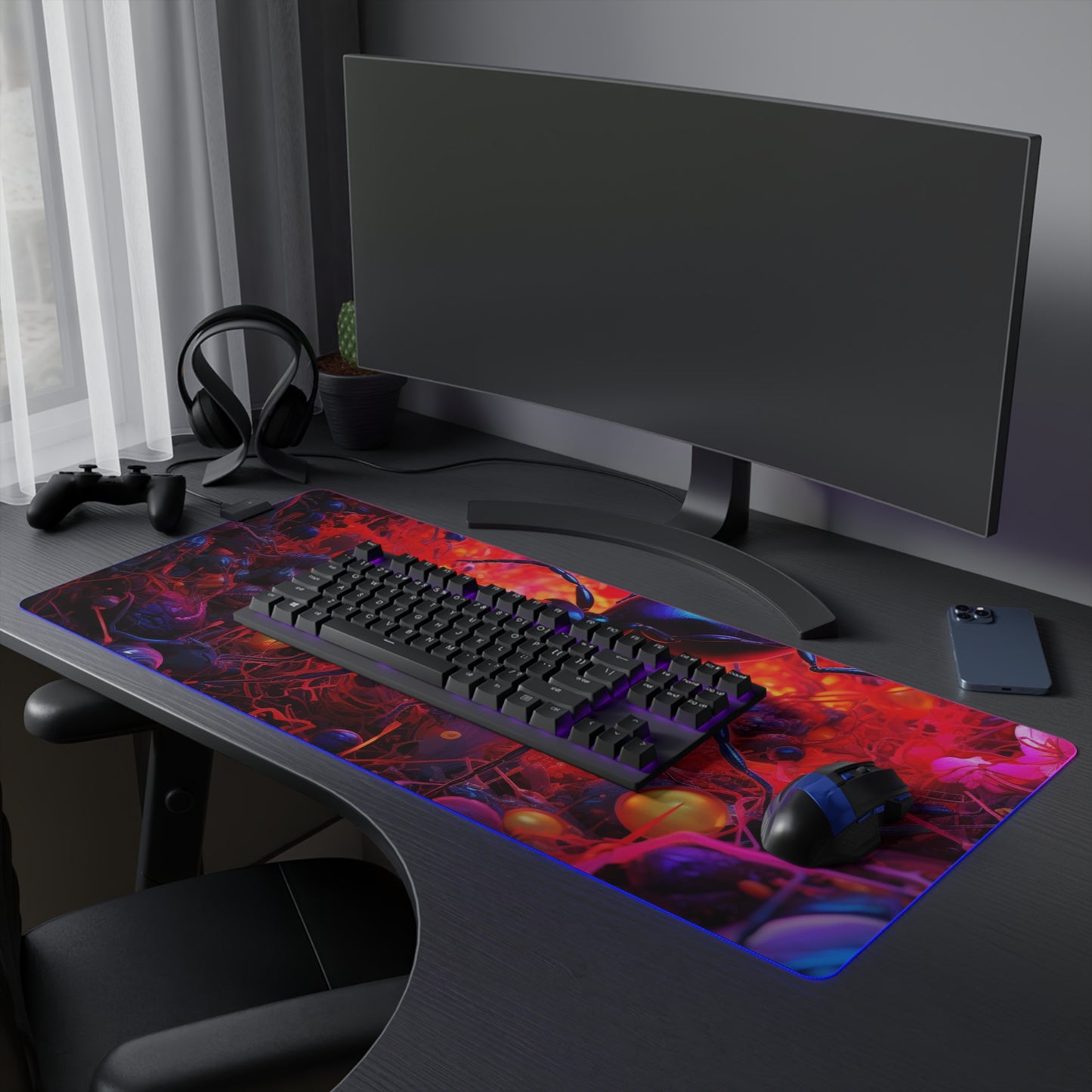LED Gaming Mouse Pad Ants Home 1