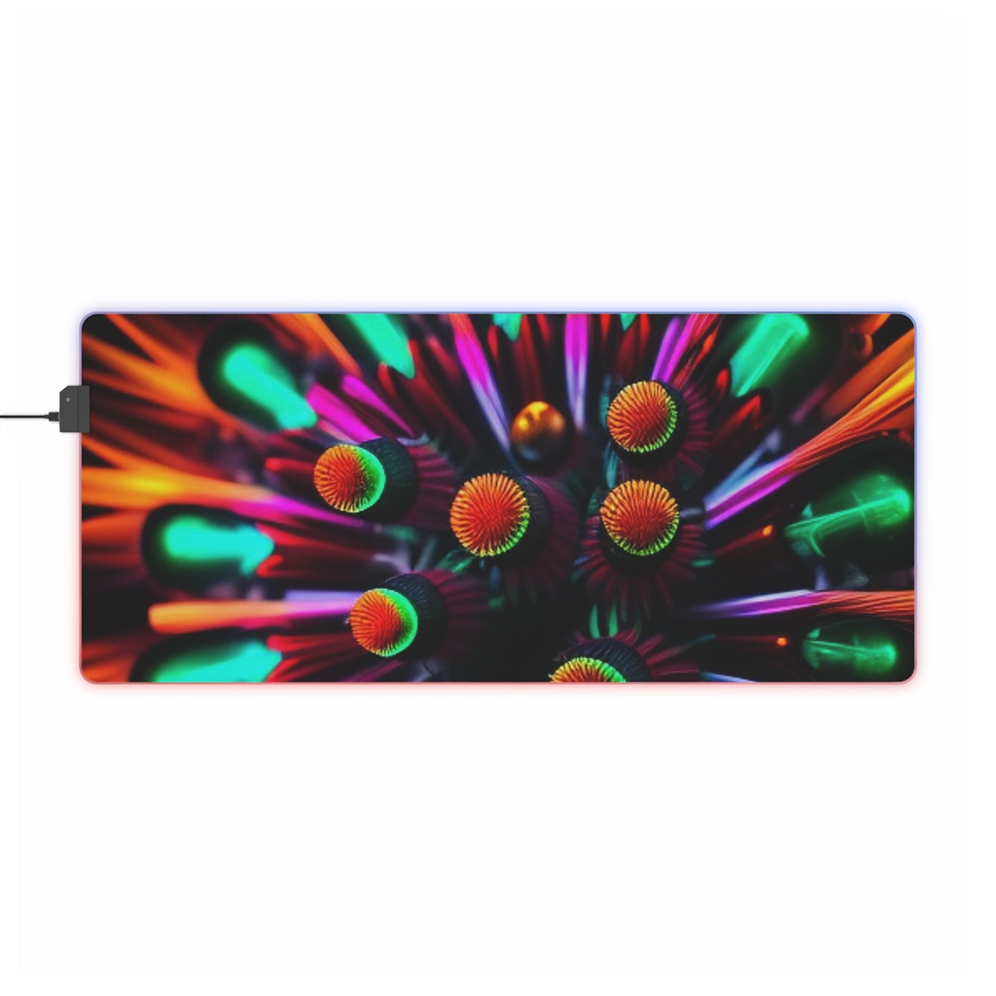 LED Gaming Mouse Pad Neon Macro 1