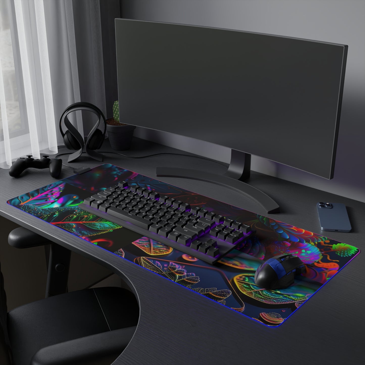 LED Gaming Mouse Pad Macro Florescent 5