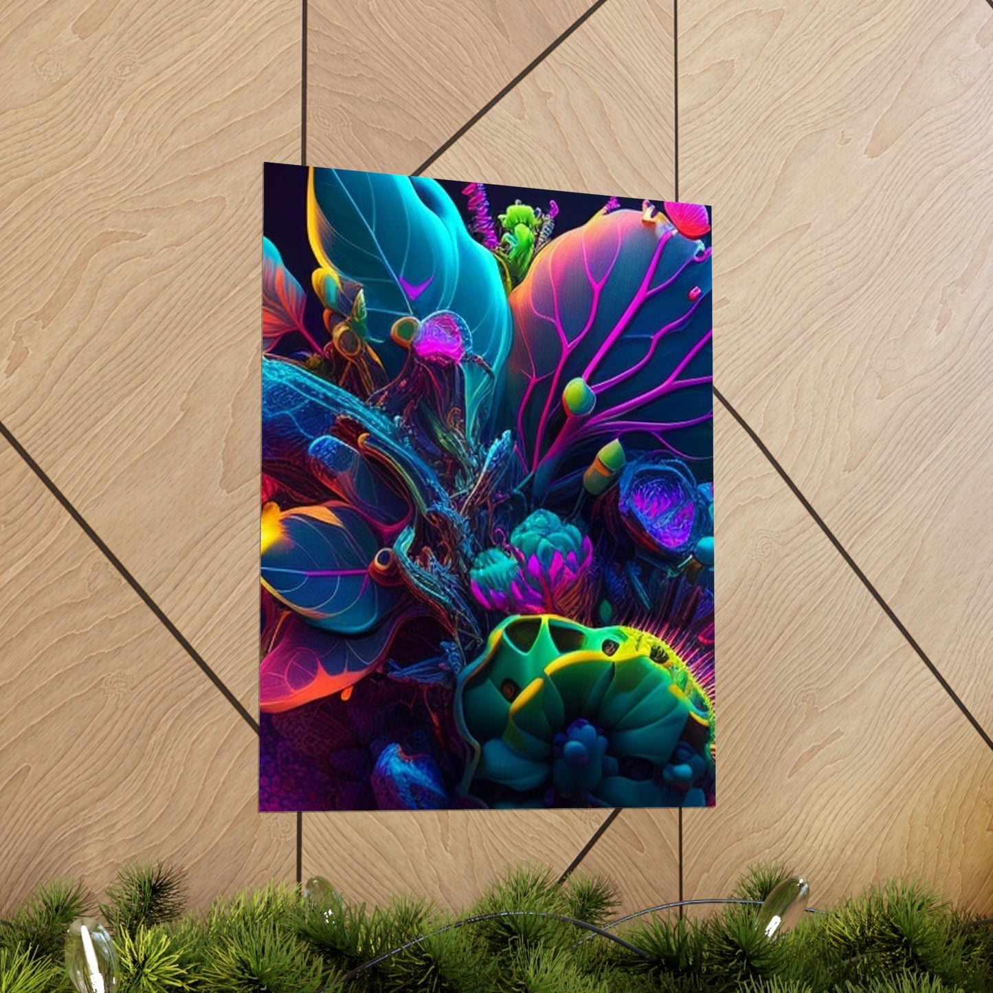 Premium Matte Vertical Posters Macro Coral Reef 3