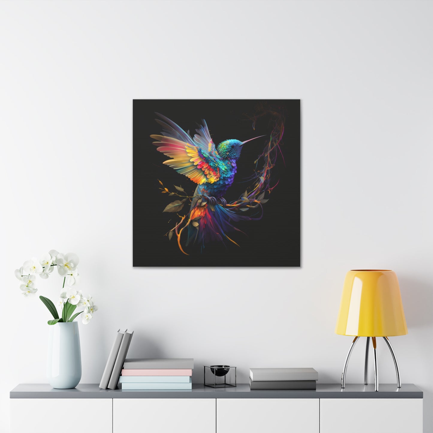 Colorful hummingbird flair