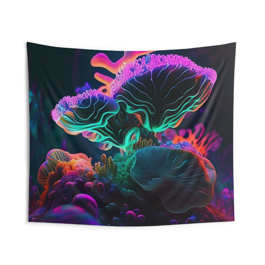 Indoor Wall Tapestries Macro Coral Reef 4