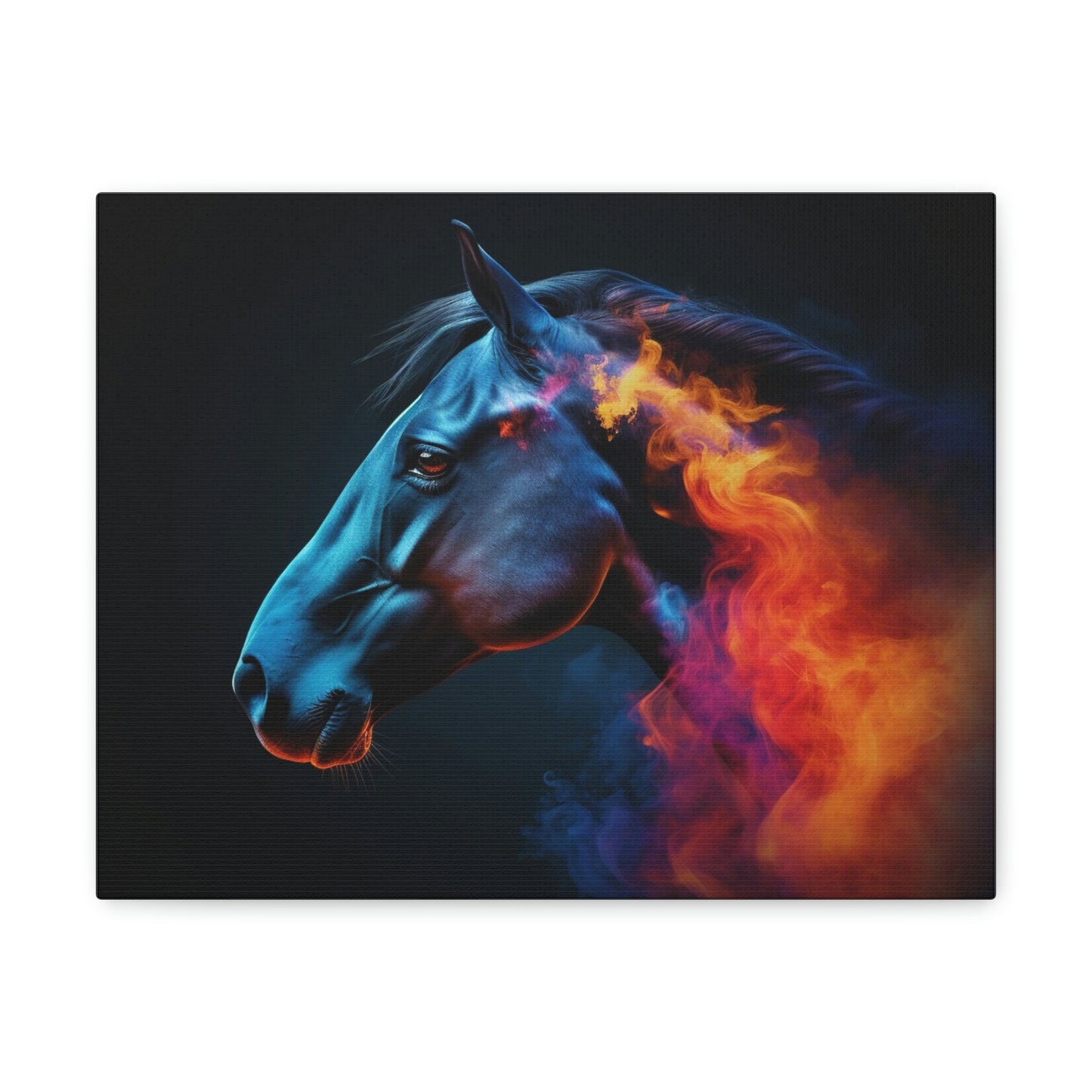 Canvas Gallery Wraps Neon Horses 4