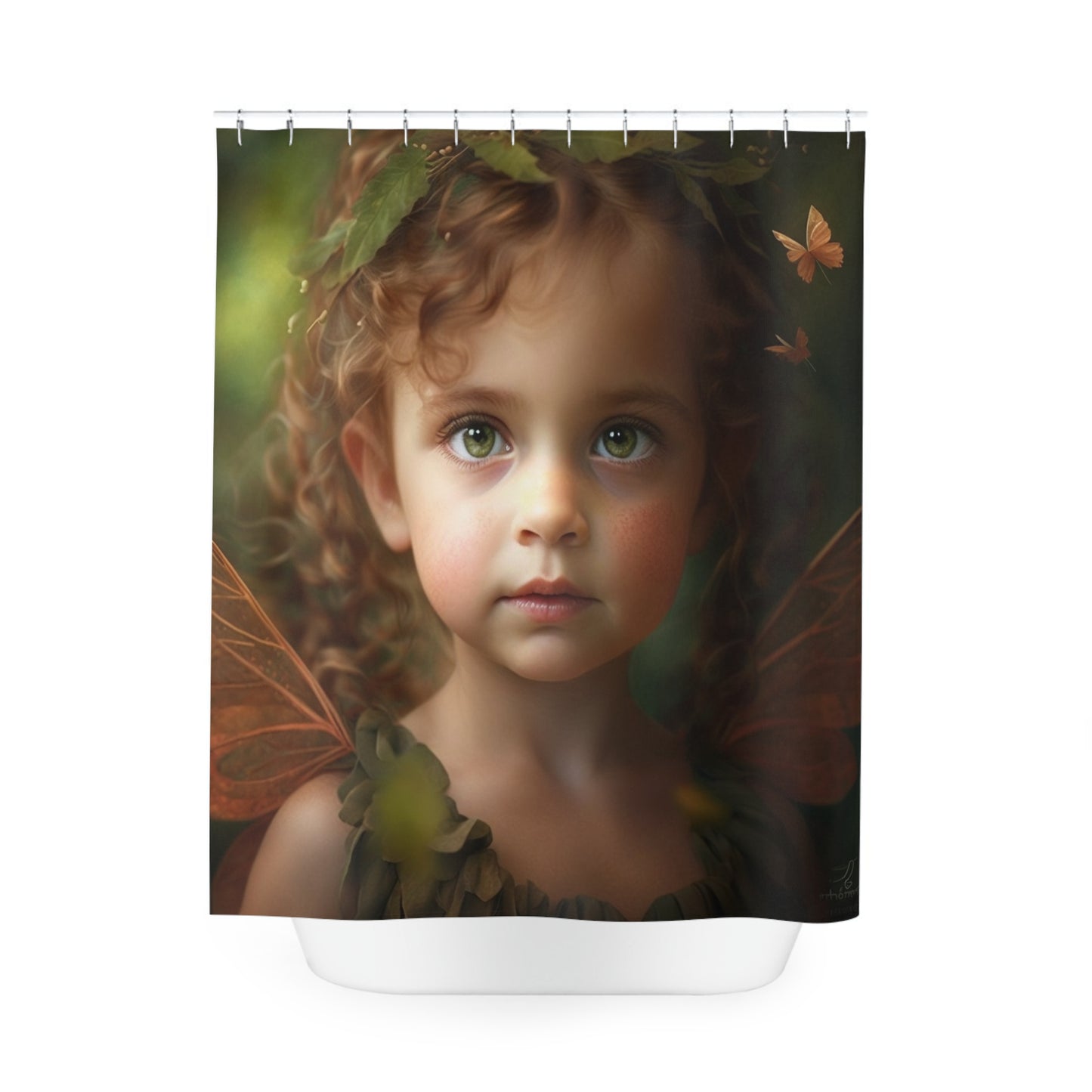 Polyester Shower Curtain fairy 3 year old