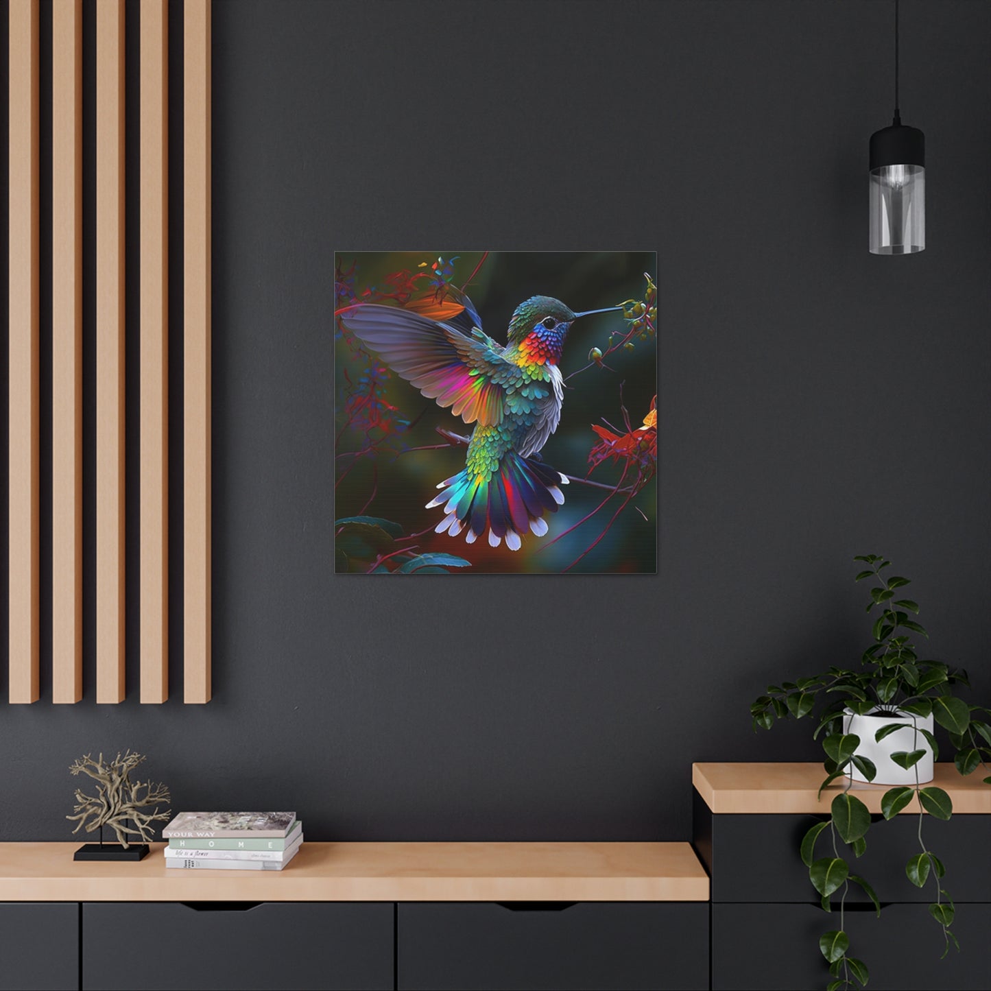 colorful hummingbird bright