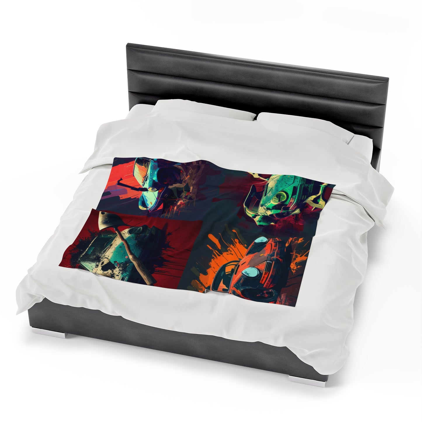 Velveteen Plush Blanket Porsche Abstract 5