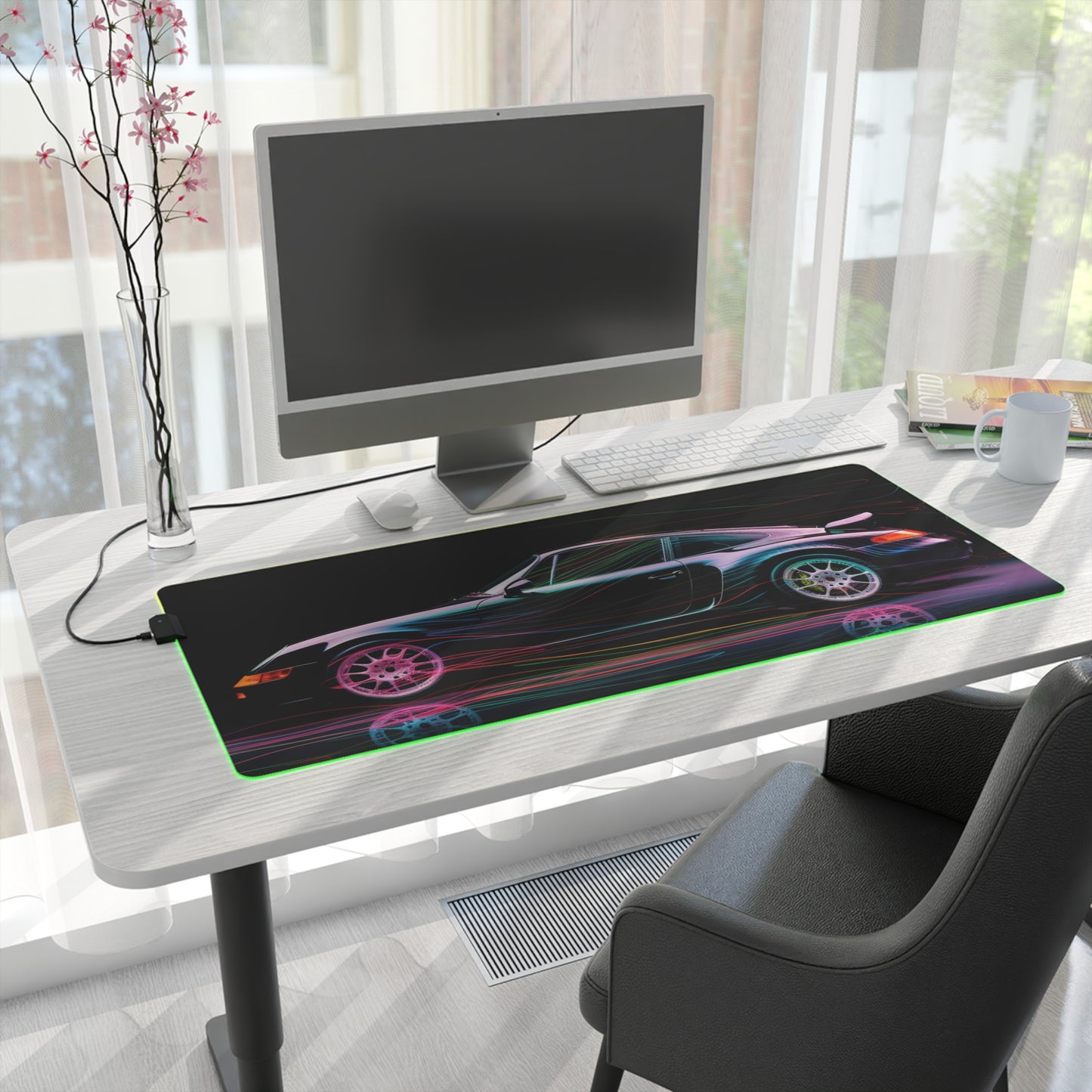 LED Gaming Mouse Pad Porsche 933 1