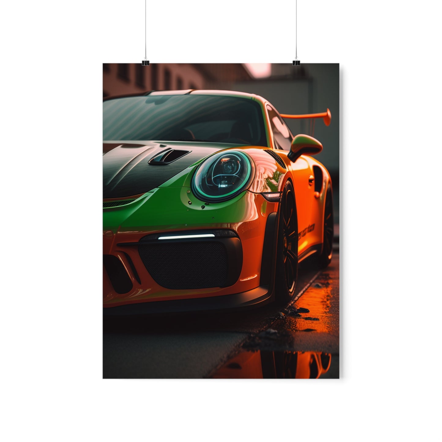 Premium Matte Vertical Posters porsche 911 gt3 2