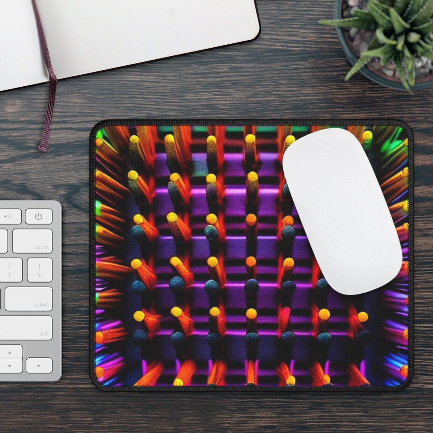 Gaming Mouse Pad  Macro Cactus neon square 2