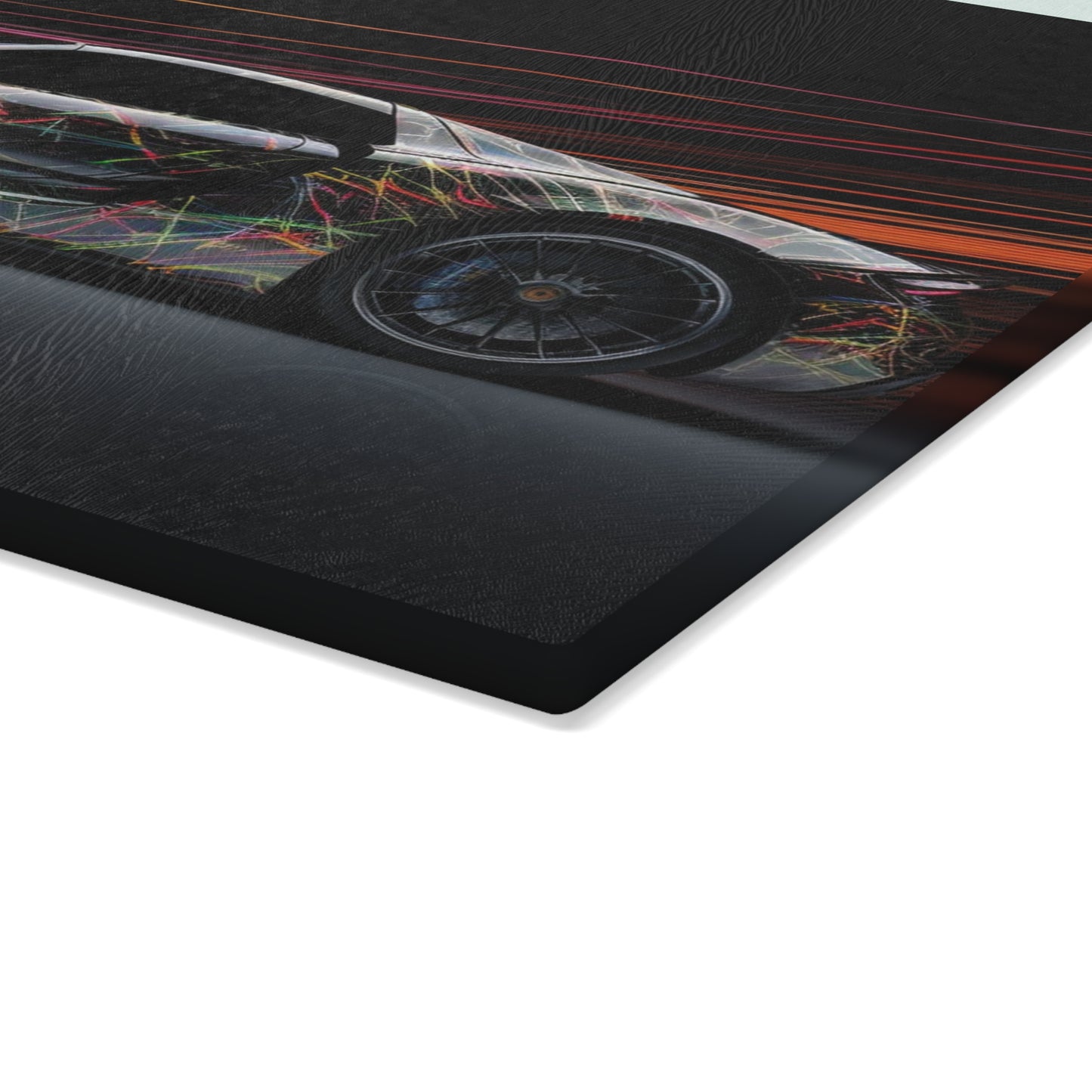 Glass Cutting Board Porsche Line 4