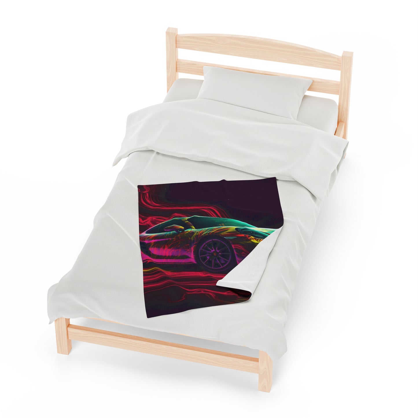 Velveteen Plush Blanket Porsche Flair 1