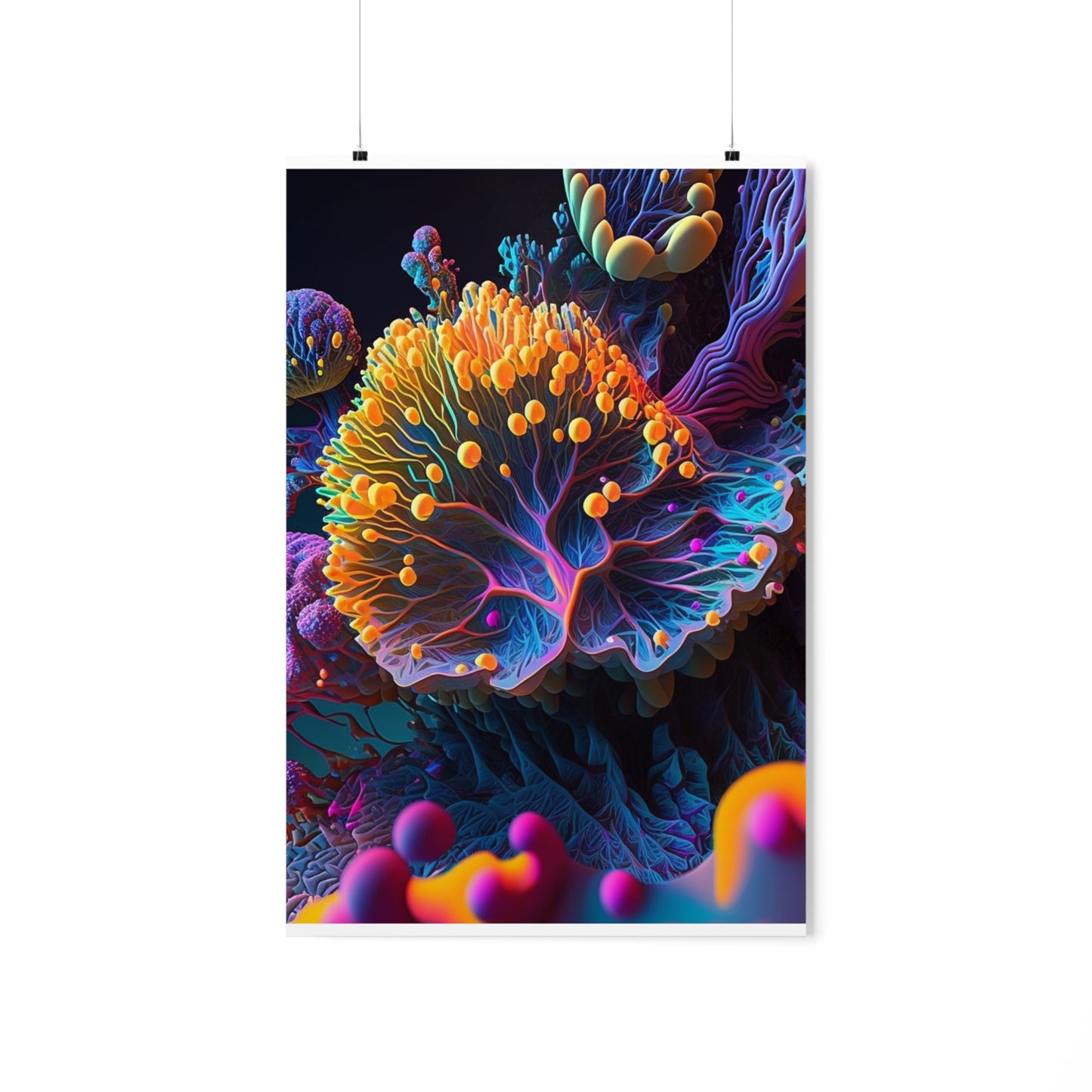 Premium Matte Vertical Posters Ocean Life Macro 1