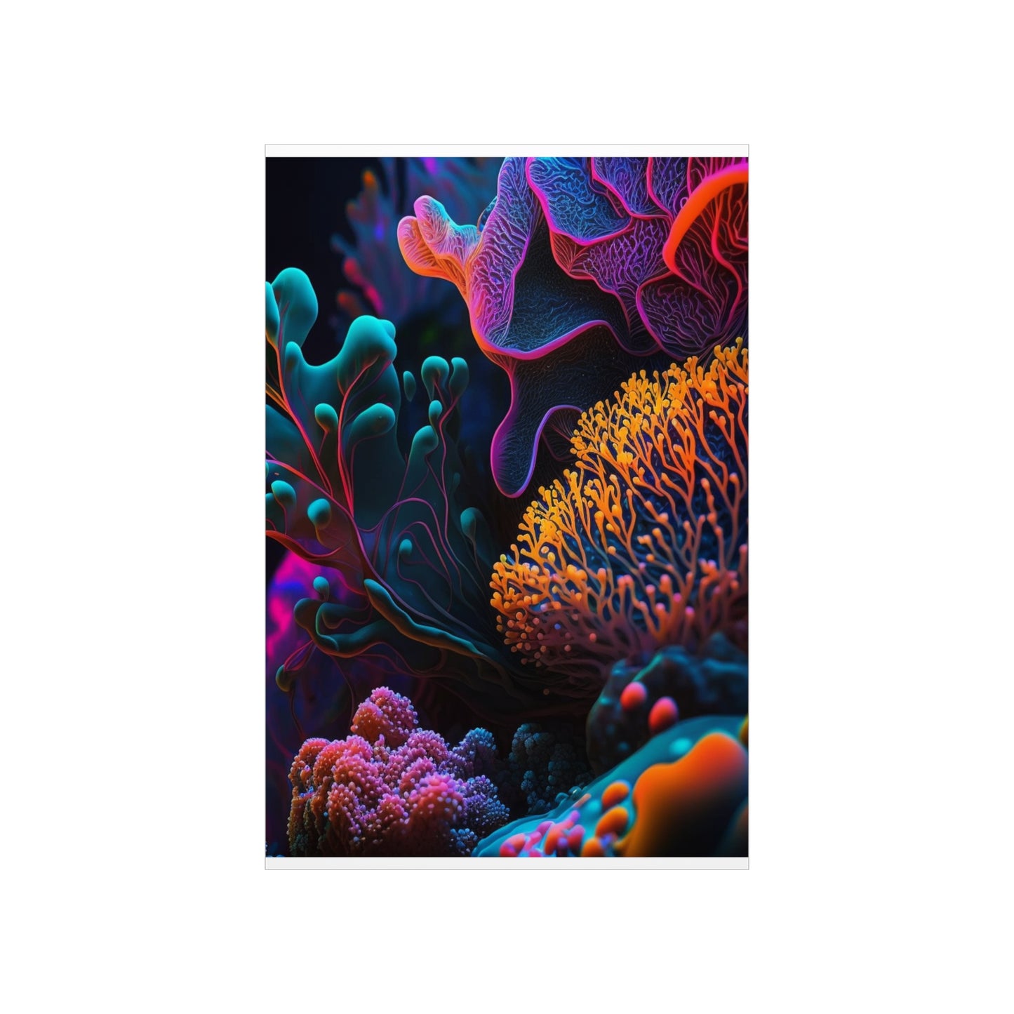 Premium Matte Vertical Posters Ocean Life Macro 2