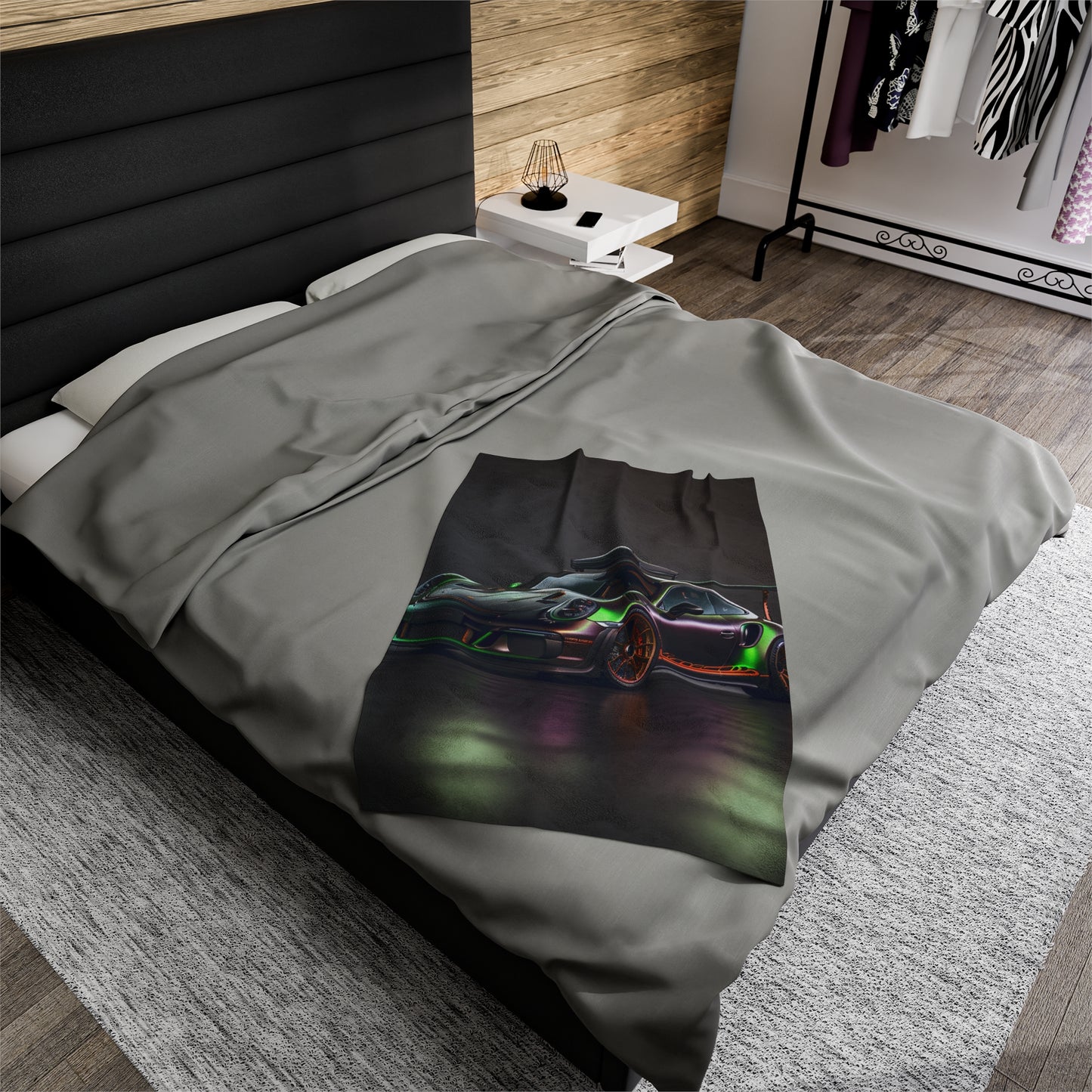 Velveteen Plush Blanket Porsche Color 2