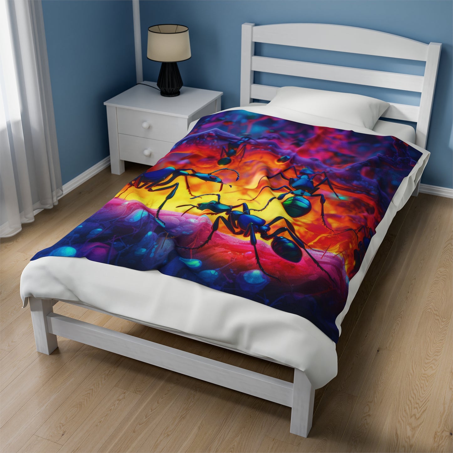 Velveteen Plush Blanket Ants Home 3