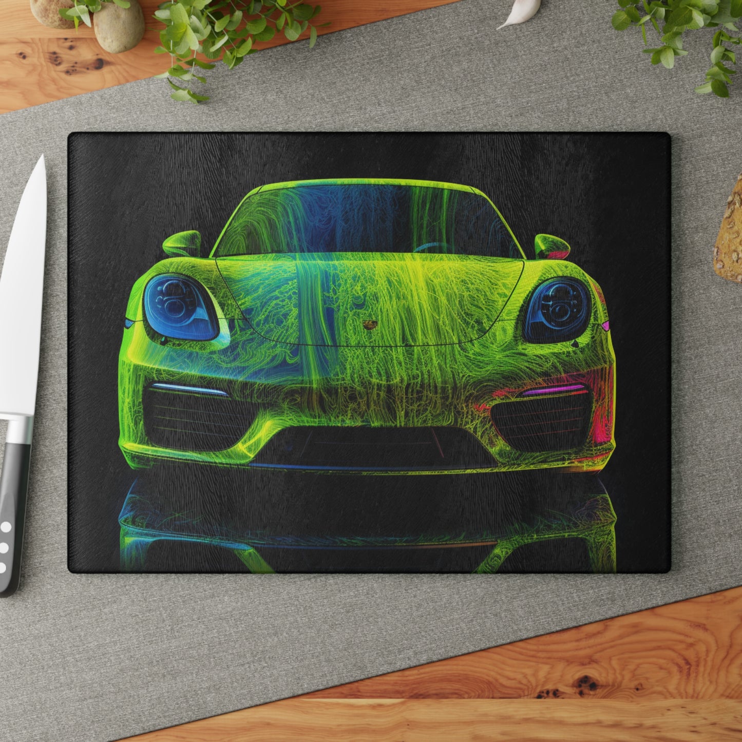 Glass Cutting Board Porsche Flair 3