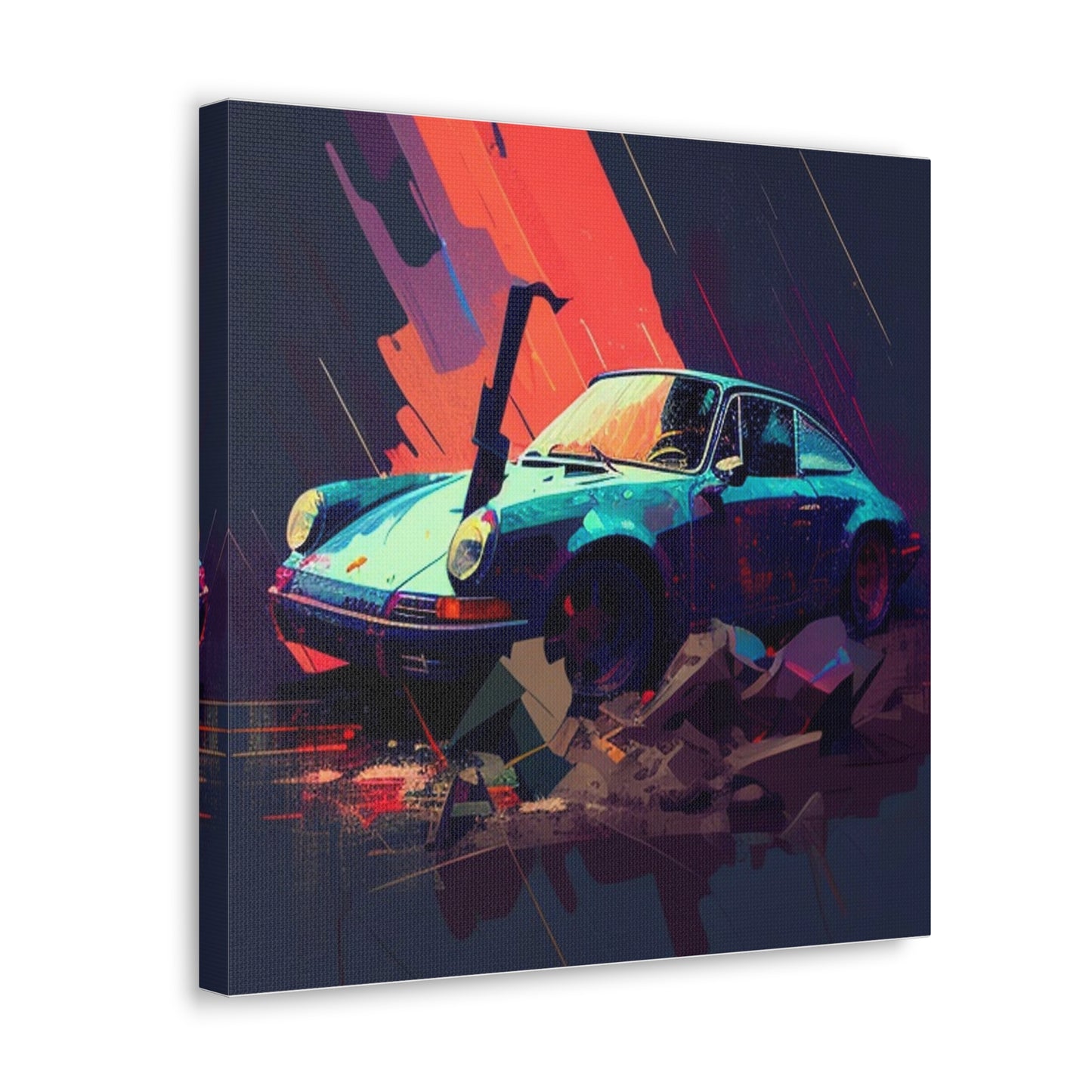 Canvas Gallery Wraps Porsche Abstract 2