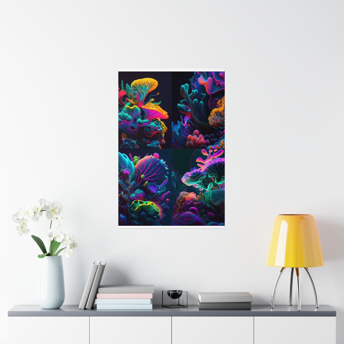 Premium Matte Vertical Posters Macro Coral Reef 5