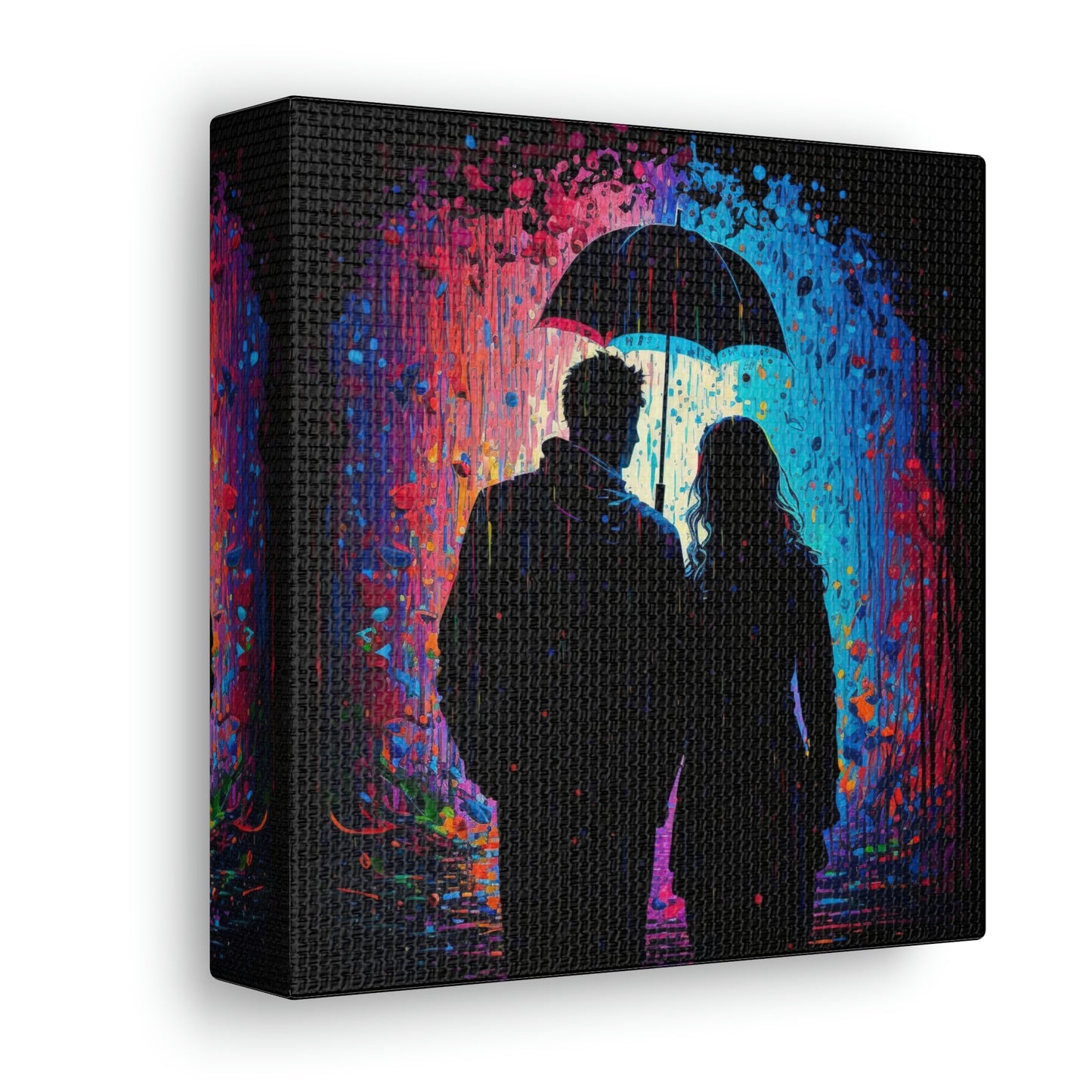 Canvas Gallery Wraps Colorful Rain 2