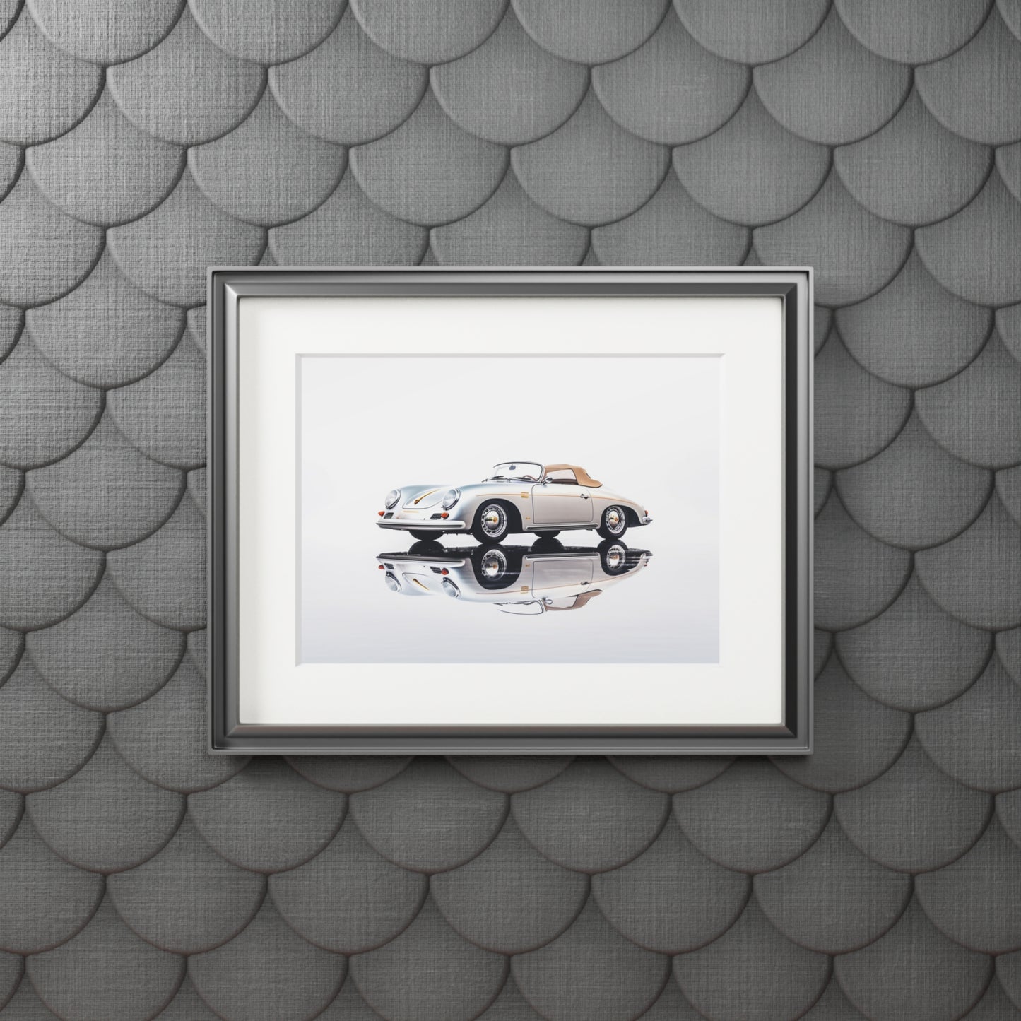 Fine Art Prints (Passepartout Paper Frame) 911 Speedster on water 2