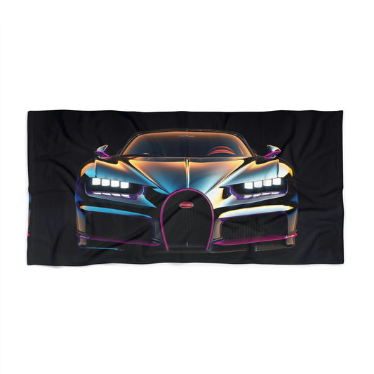 Beach Towel Hyper Bugatti Neon Chiron 1