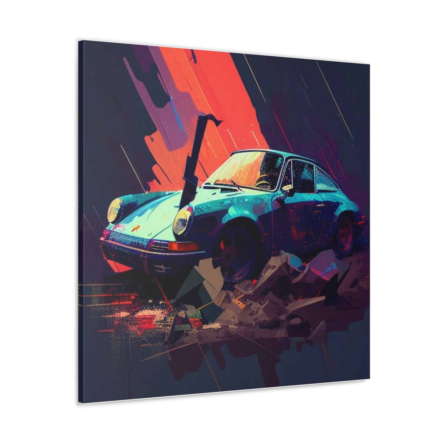 Canvas Gallery Wraps Porsche Abstract 2