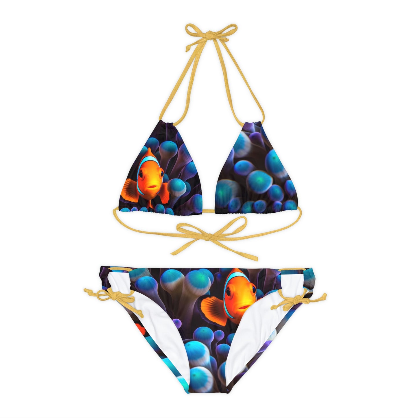 Strappy Bikini Set (AOP) Clown Fish 1