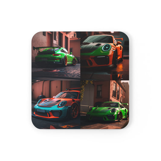 Cork Back Coaster porsche 911 gt3 5