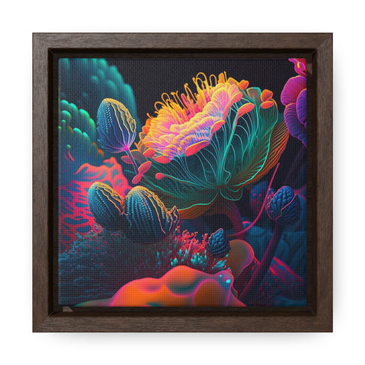 Gallery Canvas Wraps, Square Frame Macro Sea Life 1