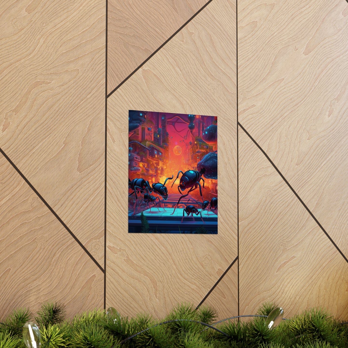 Premium Matte Vertical Posters Ants Home 2