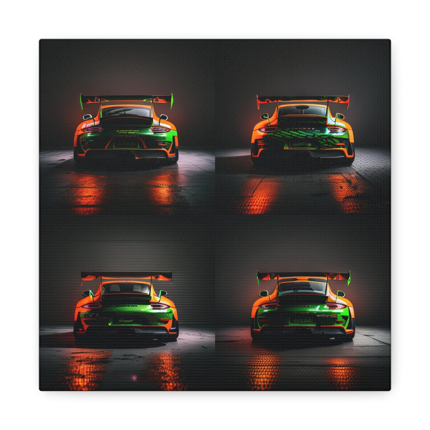 Canvas Gallery Wraps Porsche Rear 4 pack