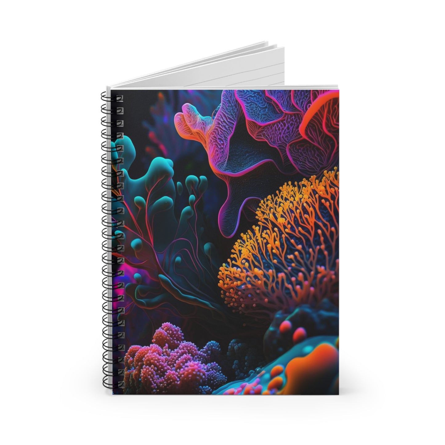 Spiral Notebook - Ruled Line Ocean Life Macro 2
