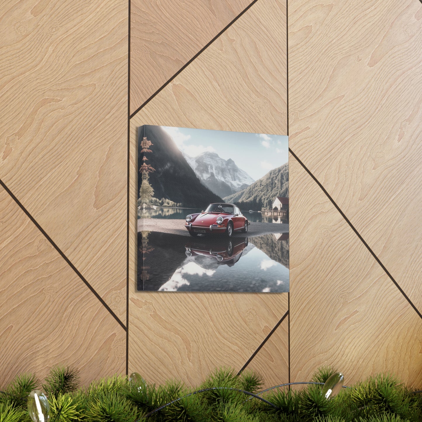 Canvas Gallery Wraps Porsche Lake 4 pack