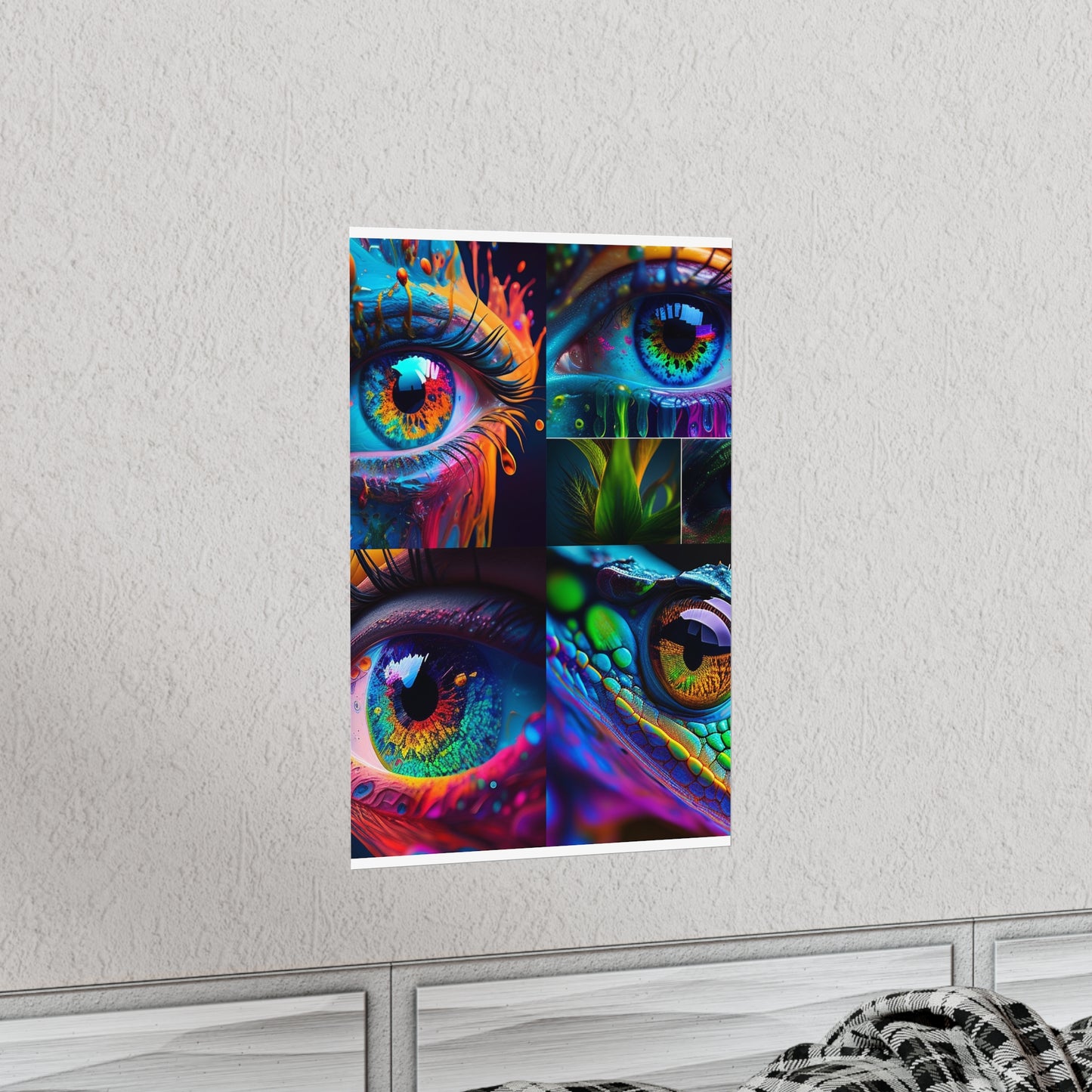 Premium Matte Vertical Posters Macro Eye Photo 5