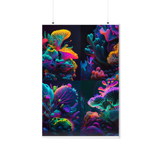 Premium Matte Vertical Posters Macro Coral Reef 5