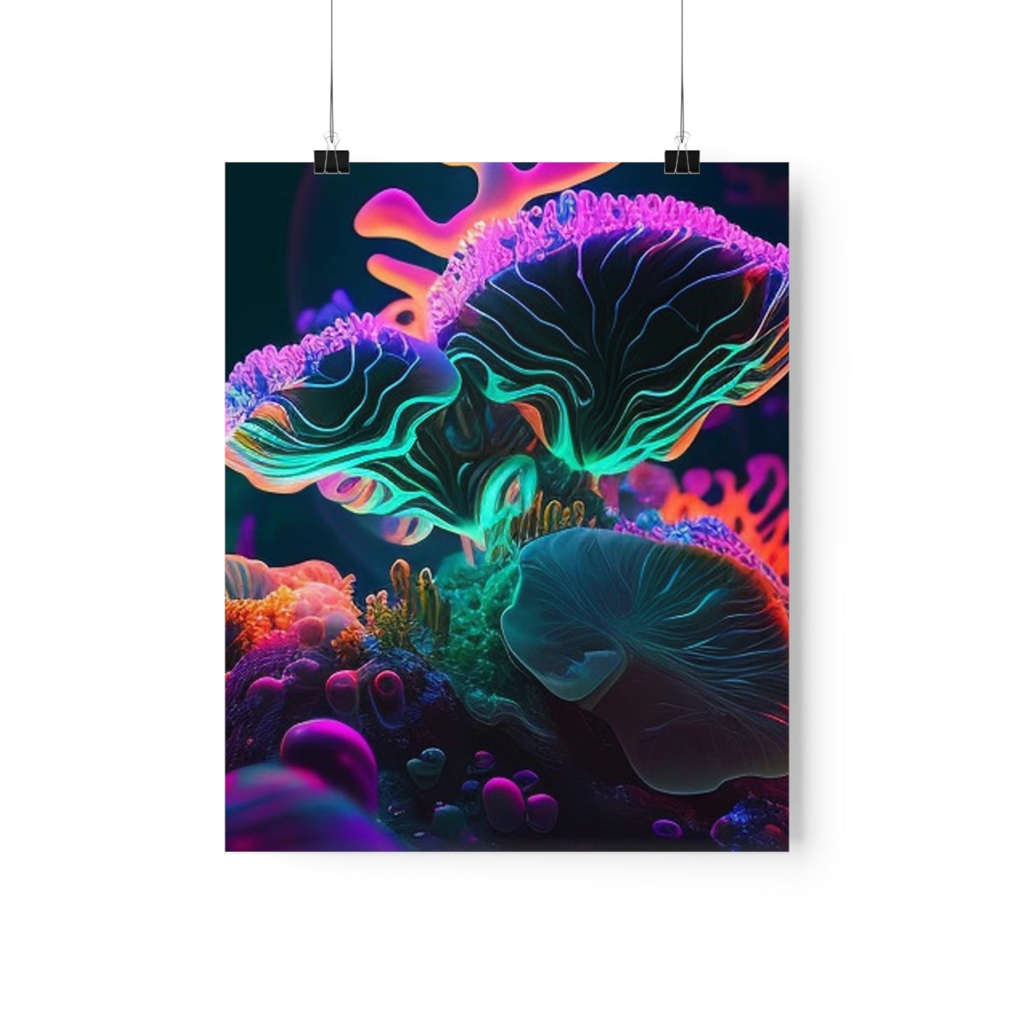 Premium Matte Vertical Posters Macro Coral Reef 4