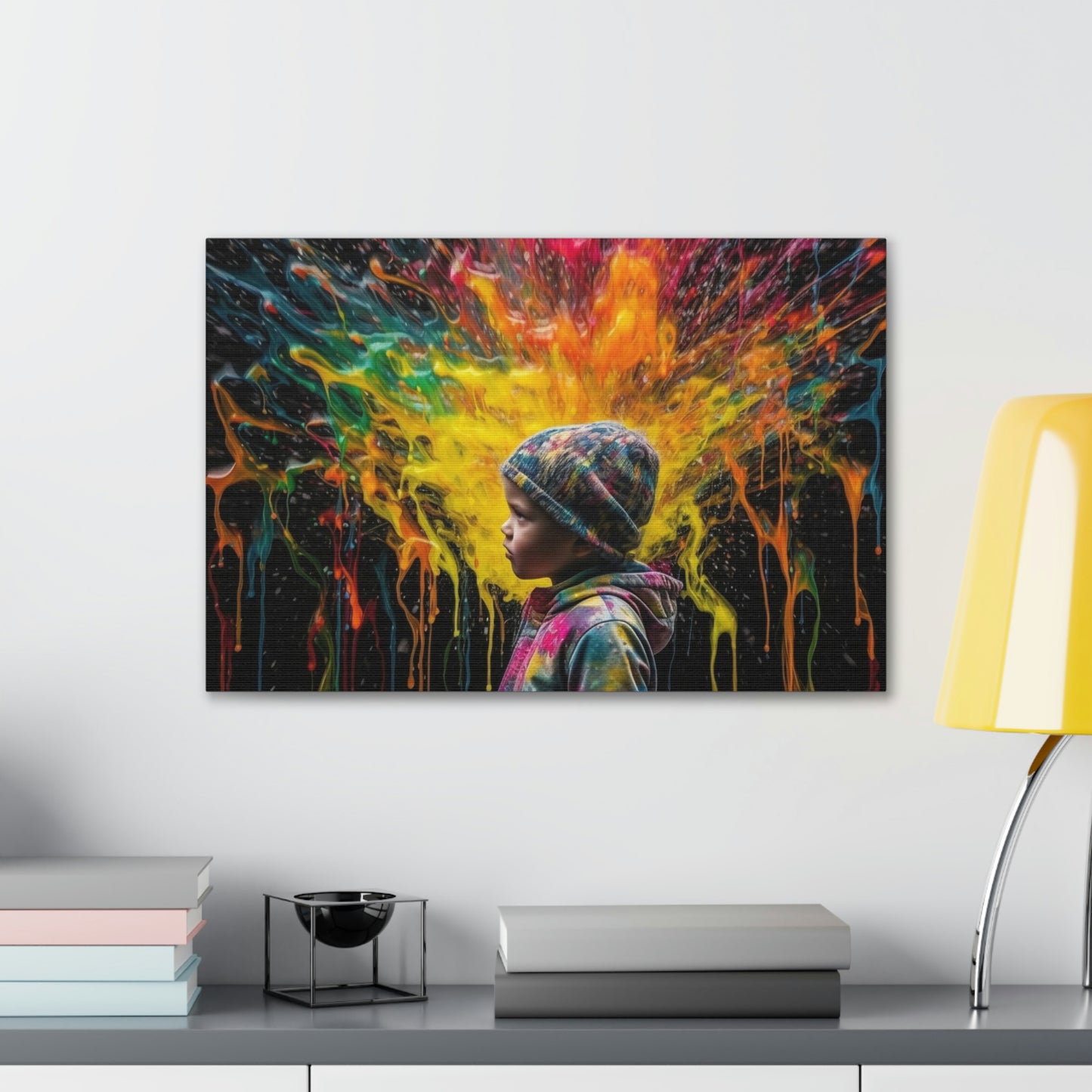 Canvas Gallery Wraps Kid Color Rain 3