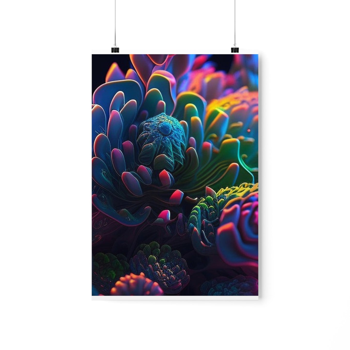 Premium Matte Vertical Posters Ocean Life Macro 4