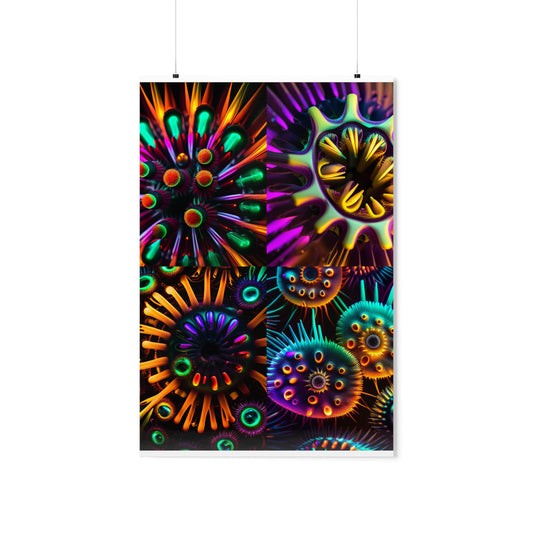posters Neon Macro
